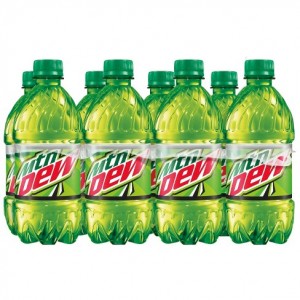 Mountain Dew 8 Pack Plastic Bottles