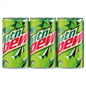 Mountain Dew Soda Cans - 6 Pack