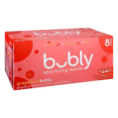 Bubly Grapefruit Sparkling Water - 8 Pack Cans