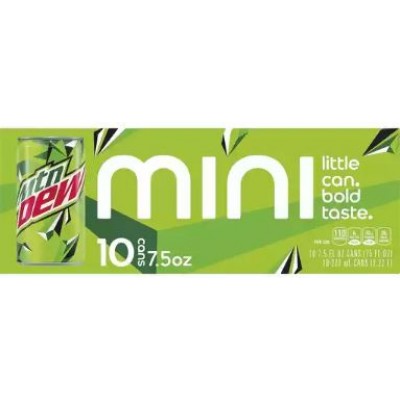 Mountain Dew 10 Pack Mini Cans