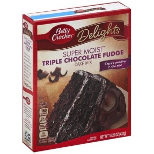 Betty Crocker Delights Super Moist Triple Chocolate Fudge