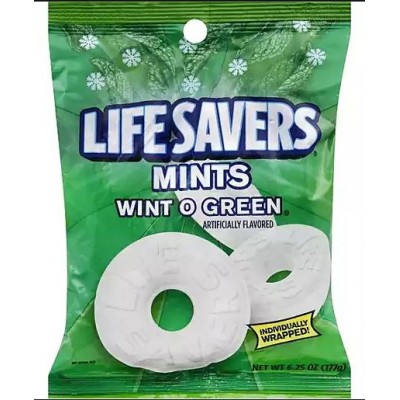 Life Savers Wint O Green Mints Candy Bag