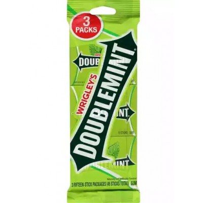 Doublemint Wrigley Chewing Gum, 3 Packs