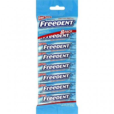 Freedent Wrigley Spearmint, 8 5-Stick Packs