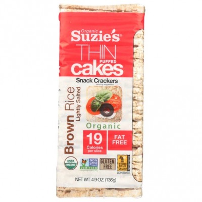 Suzie's Thin Cakes Puffed Rice - Lightly Salted