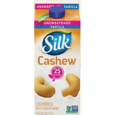 Silk Vanilla Unsweetened Creamy Cashewmilk