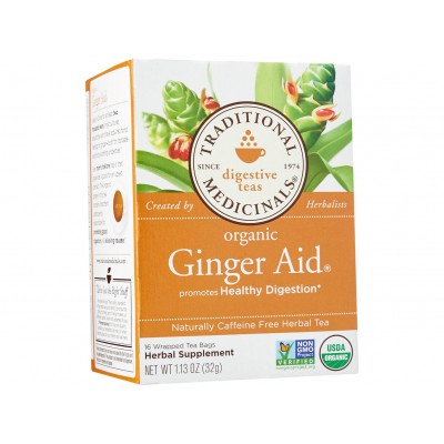 Traditional Medicinals Organic Herbal Ginger Aid Tea