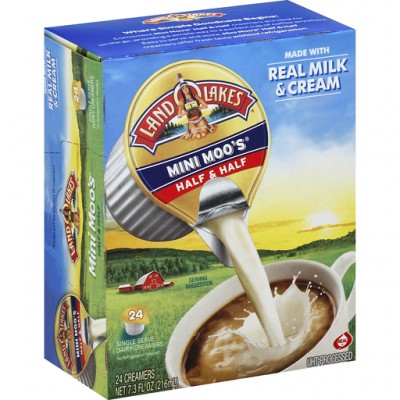 Land O'Lakes Mini Moo's Half & Half Dairy Creamer 24 Pack