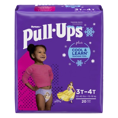 Huggies Pull-Ups Cool & Learn Girls 3T-4T