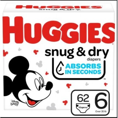 Huggies Junior Snug and Dry Diapers - Size 6