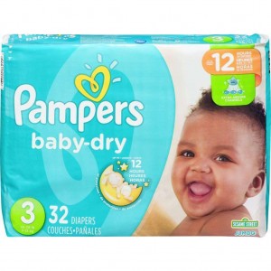 Pampers Baby-Dry Diapers Size 3