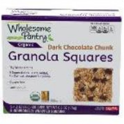 Wholesome Pantry Organic Dark Chocolate Chunk Granola Squares