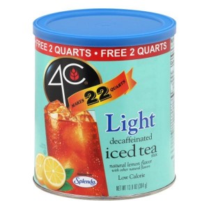 4C Light Iced Tea Mix - Natural Lemon Decaf