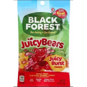Black Forest Juicy Bears Mixed Fruit Flavored Gummy Candy