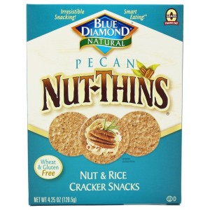 Blue Diamond Almonds Cracker Snacks - Nut-Thins Nut & Rice Pecan