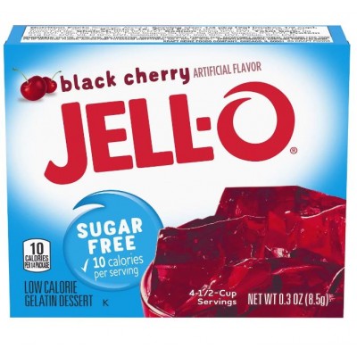 Jell-O Sugar-Free Black Cherry Gelatin Mix