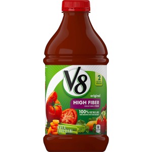 V8Â® 100% Vegetable Juice Original High Fiber 100% Vegetable Juice