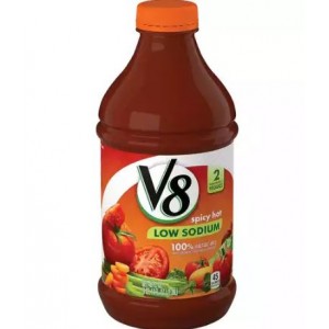 V8Â® 100% Vegetable Juice Spicy Hot Low Sodium 100% Vegetable Juice