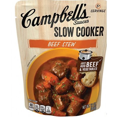 Campbell'sÂ® Slow Cooker Sauces Beef Stew