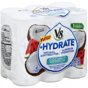 V8Â® +Hydrate Plant-Based Beverage - Coconut Watermelon - 6 CT