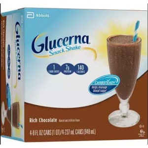 Glucerna Snack Shake Nutrition Shake Rich Chocolate