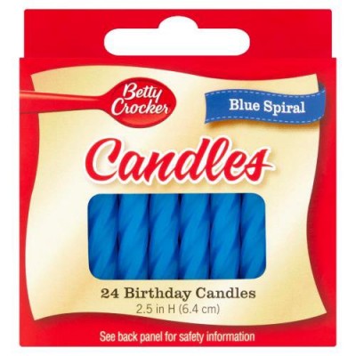 Betty Crocker Birthday Candles - Medium Blue