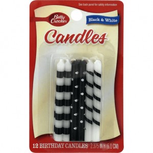 Betty Crocker Candle - Black and White