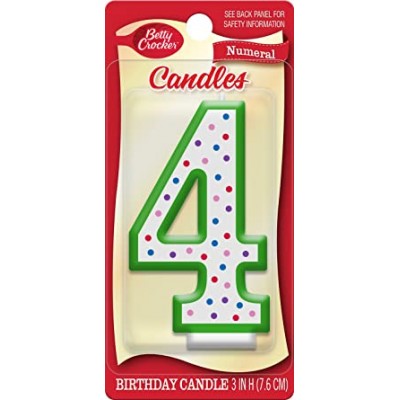 Betty Crocker Candle - Numeral 4