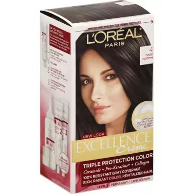 L'OrealÂ® Paris Dark Brown #4 Hair Color