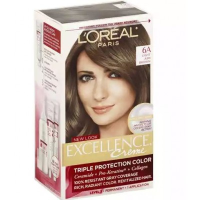 L'OrealÂ® Paris Light Ash Brown #6A Cooler Hair Color