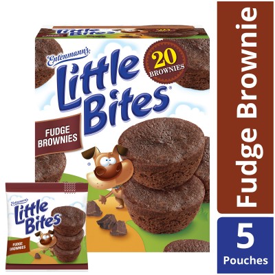 Entenmann's Little Bites Fudge Brownie Mini Muffins, 5 pouches