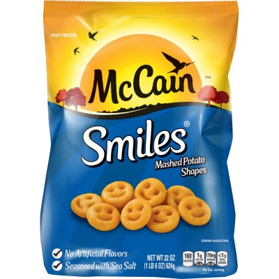 McCain Smiles Mashed Potato Shapes