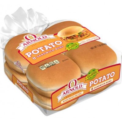 Arnold Country Potato Sandwich Buns, 8 Buns, 16 oz