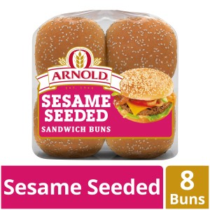 Arnold Sesame Seeded Sandwich Buns, 8 Buns, 16 oz