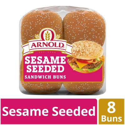 Arnold Sesame Seeded Sandwich Buns, 8 Buns, 16 oz