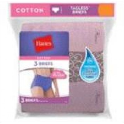 Hanes Ladies Briefs - Pastel, Size 11