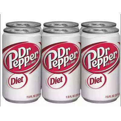 Dr Pepper Diet - 6 Pack Cans