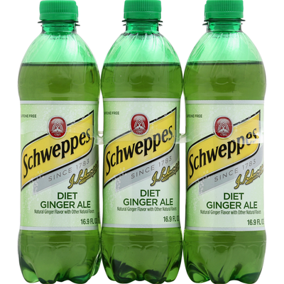 Schweppes Diet Ginger Ale Soda