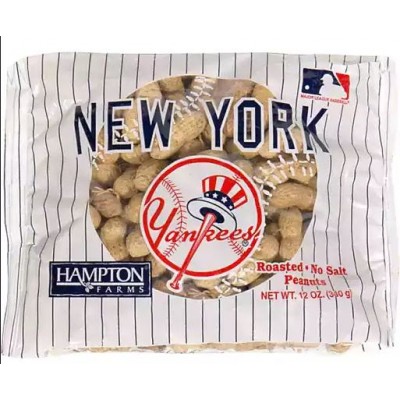 Hampton Farms Peanuts - New York Yankees Roasted No Salt