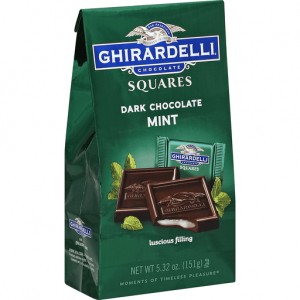 Ghirardelli Chocolate Squares Dark Chocolate w/White Mint