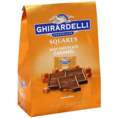 Ghirardelli Chocolate Milk and Caramel Chocolate - Squares Bag