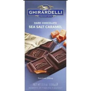 Ghirardelli Chocolate Prestige Bar Dark Chocolate Sea Salt Caramel