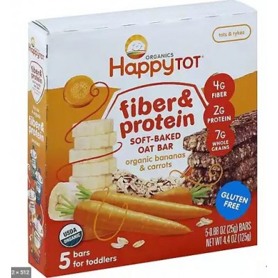 Happy Tot Bananas & Carrots Soft-Baked Oat Bar