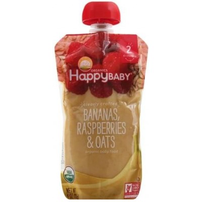 Happy Baby Clearly Crafted STG 2 Bananas Raspberries & Oats