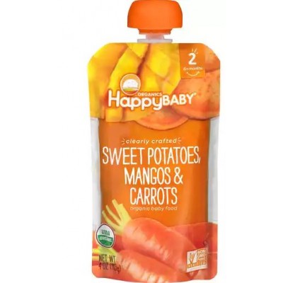 Happy Baby Sweet Potatoes Mangos & Carrots Stage 2 Baby Food