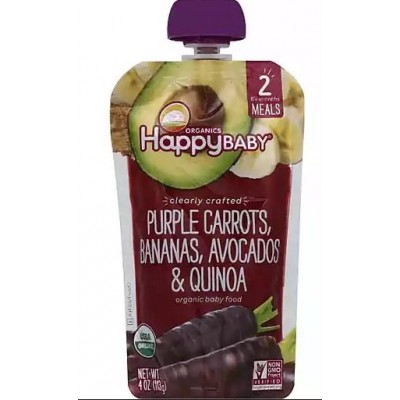 Happy Baby Purple Carrots Bananas Avocados & Quinoa Stage 2