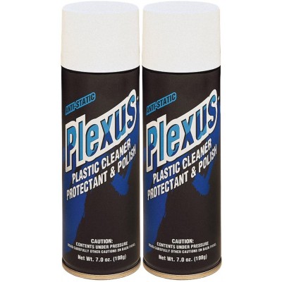 Plexus 20207-2PK Plastic Cleaner and Polish Aerosol, 7 fl. oz., 2 Pack