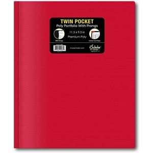 iScholar Twin Pocket Portfolio with Prongs