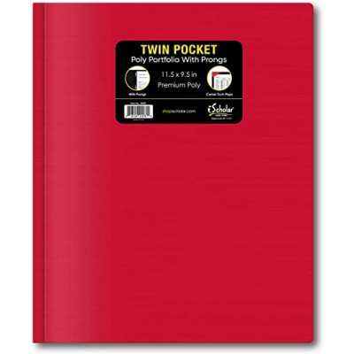 iScholar Twin Pocket Portfolio with Prongs