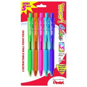 Pentel Wow Gel Colors Sparkle Retractable Gel Pen